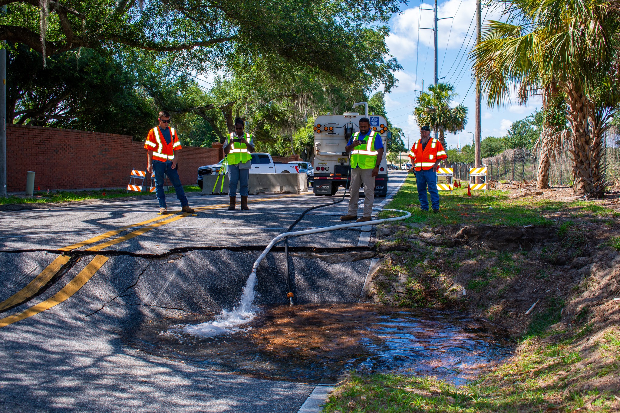 Maitland Wymore Road Sinkhole Damage